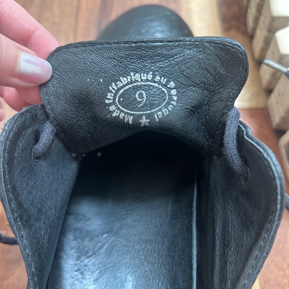 John Fluevog Shoes ATV Patrol Chunky Wedge Lace-up Oxford Black - Picture 5 of 10